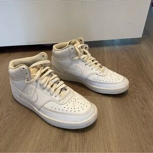 Nike Air Force 1 White High-Top Sneakers Women's Size 8